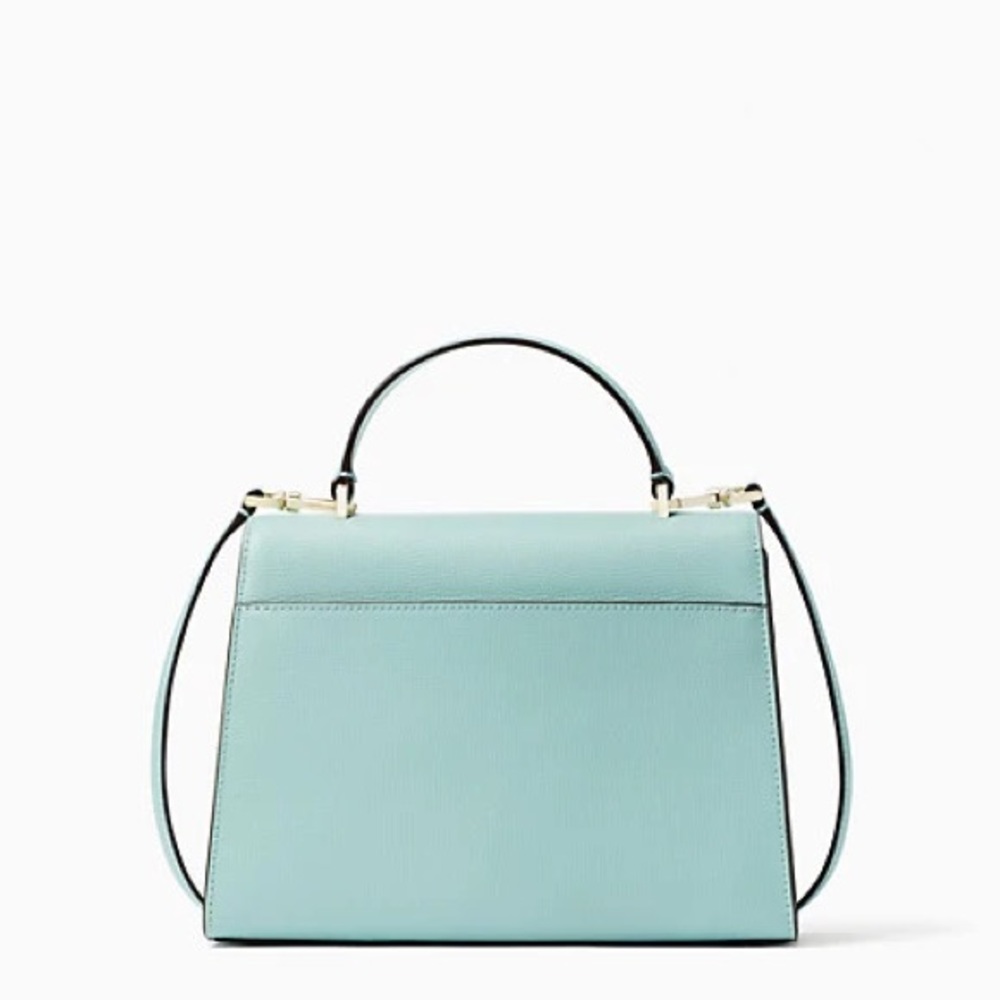 ♠️Kate Spade Embroidered Lea Daisy Floral Top Handle Satchel Aphrodite Green NWT - Picture 5 of 14